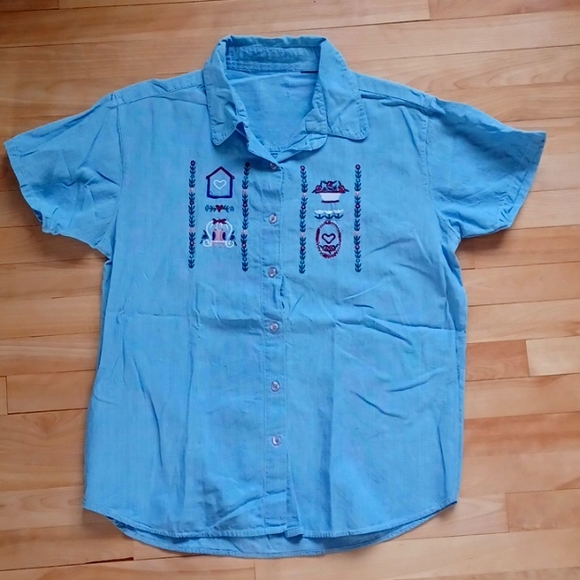 Vintage jeans blouse - Picture 1 of 3